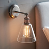 Hal Wall Light with Clear Shade 170x267mm