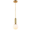 Lampa wisząca UNO złota połysk 20 cm