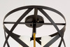 LAMPA SUFITOWA LOFT CZARNO-MOSIĘŻNA ASTILA W4