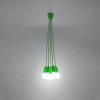 Lampa wisząca DIEGO 5 zielony