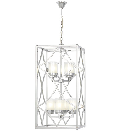 LAMPA WISZĄCA LOFT CHROMOWANA QUADRATO DUO