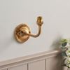 Dome Arc 1 Wall Light Fitting Brushed Aged Brass