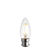 B22 LED Filament Candle Clear Glass