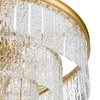 Lampa wisząca ICELAND 60 cm - mosiądz, szkło kryształowe