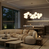 Lampa wisząca CORALLI-80 - LED, biało-mosiężna