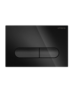 Przycisk toaletowy prostokątny czarny połysk YOSEMITE SHINY BLACK UP004-B18
