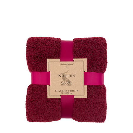 Teddy Fleece Throw Mulberry 1300x1800mm