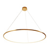Lampa wisząca CIRCLE SLIM 120 cm- LED, ring złoty