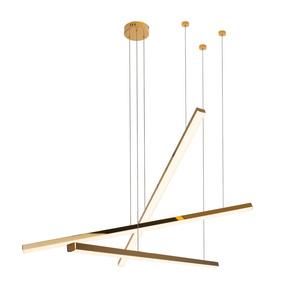 MAXLIGHT P0426D LAMPA WISZĄCA TRIO 3 ZŁOTA ŚCIEMNIALNA
