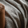 Melange Acrylic Throw Light Grey1300x1500mm