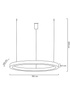 MOOSEE lampa wisząca RING 100 srebrna