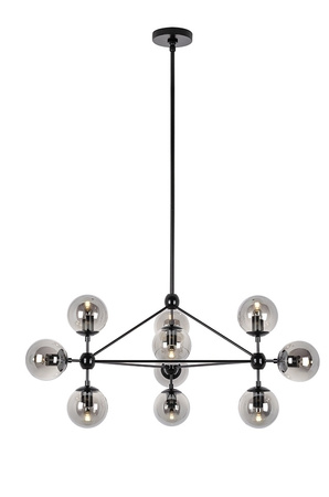 MOOSEE lampa wisząca PLANETARIO 10        czarna - klosze dymione
