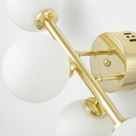 LAMPA ŚCIENNA KINKIET NOWOCZESNY KLASYCZNY ZŁOTY MARSIADA W5