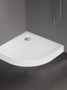 Brodzik MILD akrylowy półokrągy R55 90x90x11,5 biały