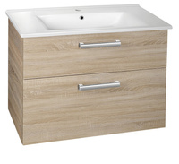 VEGA szafka umywalkowa 82x67,6x43,8cm, 2 szuflady, dąb platin