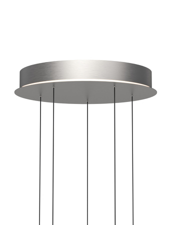 5039-503 Lampa wisząca piątka okrągła QUIBERON nikiel szampński