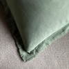 Linen Look Cushion Sage 2pk 450x450mm
