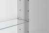 BATU szafka z lustrem 2x oświetlenie LED, 60x71x15cm, biały