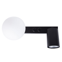 TAVIRA kinkiet czarny 1+1