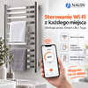 Elektryczny grzejnik łazienkowy NIERDZEWNY AVANGARD Sensor 480×1200, lewy, Wi-Fi