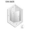 KABINA AVEXA COPPER PIĘCIOKĄTNA L 100x80x200 CZYSTE 6mm ACTIVE SHIELD
