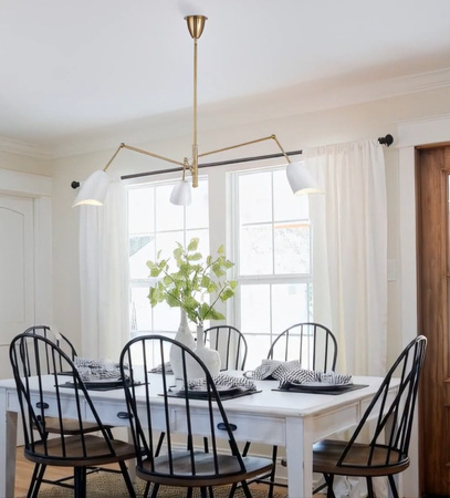 Lampa wisząca RAGNO czarna 150 cm