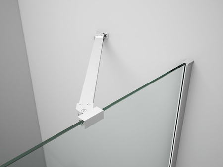 TRINITY CHROME drzwi prysznicowe do wnęki 1100 mm, szkło czyste, lewe