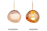 MOOSEE lampa wisząca FUSION 20 miedziana  - akryl