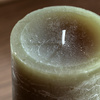 Pillar Candle Rustic Olive (2pk) 90x90x180mm