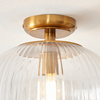 Somerset Domed Ceiling Light Vintage Brass