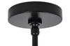 MOOSEE lampa wisząca PLANETARIO 10 czarna - klosze dymione