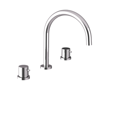 ULTRASAN trzyelementowa bateria umywalkowa bez odpływu, chrom