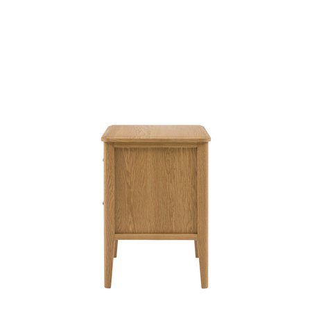 Camden 2 Drawer Bedside Natural 450x400x550mm