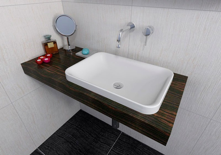 ASTORIA umywalka kompozytowa 55x37cm, biała