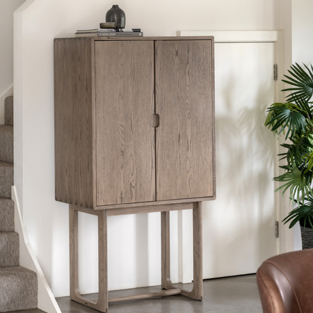 Craft Cocktail Cabinet Smoked 850x450x1600mm