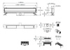 A4H Odpływ Liniowy ścienny Czarny 80 cm 2w1 – Niski montaż 54 mm