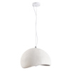 Lampa wisząca STONE 60 cm - biała lampa w stylu japandi