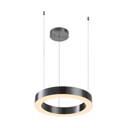 Lampa wisząca CIRCLE 40 cm - LED, ring tytan szczotkowany