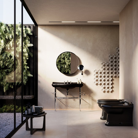 RETRO bidet 39x61cm, czarny mat