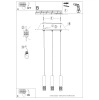 Lampa wisząca LIRO 3L biały