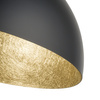 SFERA 70 plafon czarny/złoty