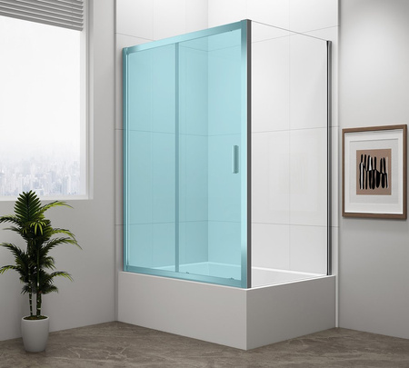 DEEP ścianka boczna 750x1650mm, szkło czyste