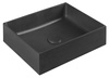 FORMIGO umywalka betonowa nablatowa, 47,5x36,5cm, antracyt mat