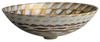 CARAIBI MURANO umywalka szklana nablatowa, średnica 41cm,ivory/brązowy
