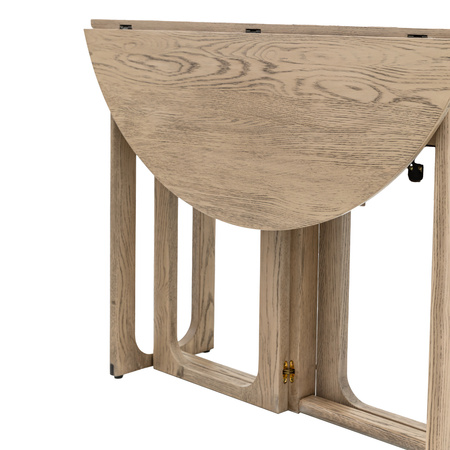 Craft Folding Dining Table Smoked 1000x1000x750mm