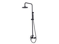 Decco / Illusion / Veo zestaw prysznicowy natynkowy czarny matt