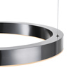 Lampa wisząca CIRCLE 60 cm - LED, ring tytan szczotkowany