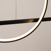 Lampa wisząca GLAD czarna LED 3000K