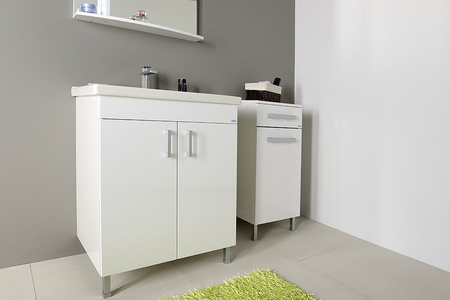 VEGA szafka dolna z koszem na bieliznę 40x78x31cm, biała