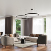 Żyrandol RIO 55 czarny LED 3000K